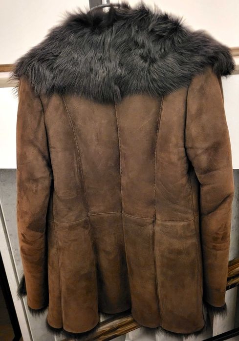 Cojoc piele femei Shearling,ca NOU! Nr 44,Made in Italy
