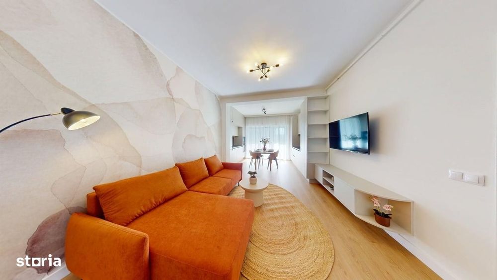 Apartament 2 camere – 52 mp utili + terasă 10 mp – mobilat modern