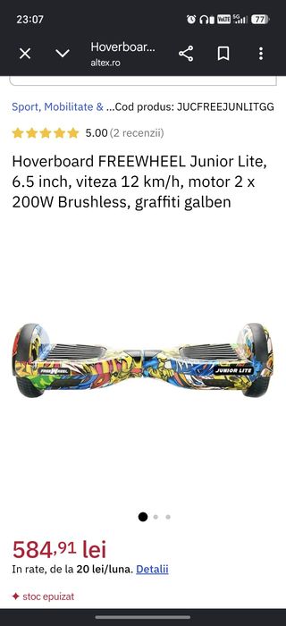 Hoverboard FreeWheel Junior