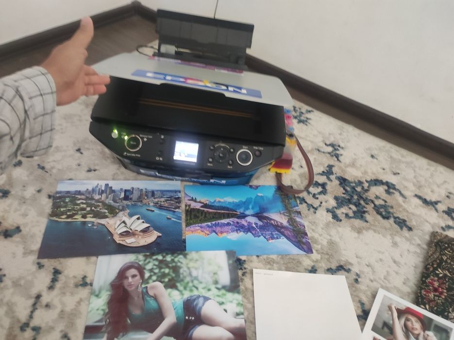 Epson 610 KOPYA_SKANERli PRINTER dyuzi 100% 6 ta rangli kam ishlagn 95