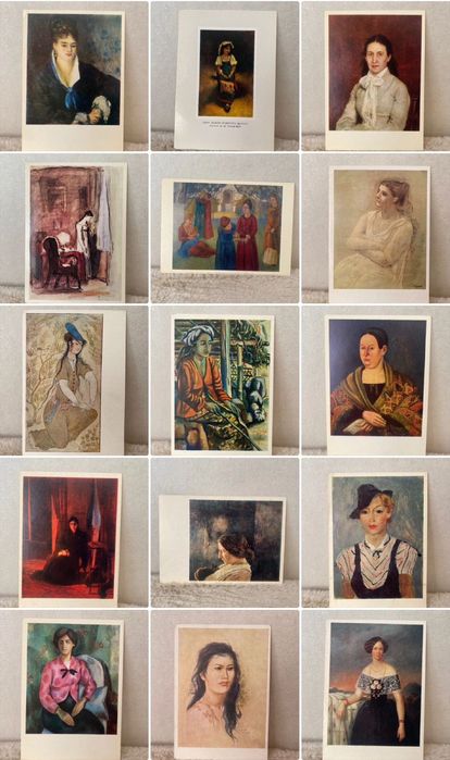 Открытки СССР девушки женщины