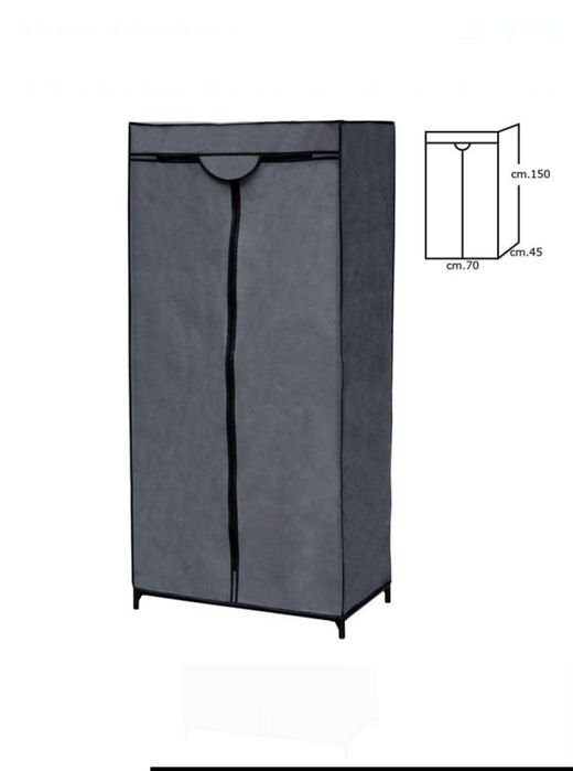Гардероб от текстил и метална рамка, 70х45х150см, до 10кг
