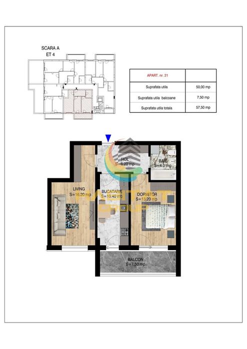 Apartament 2 camere - metrou Nicolae Teclu
