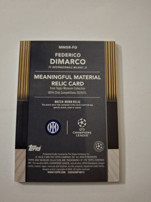 Federico Dimarco Inter Milan relic /399