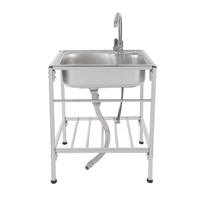 chiuveta inox cu robinet  60x45x75cm uz casnic sau restaurant noua