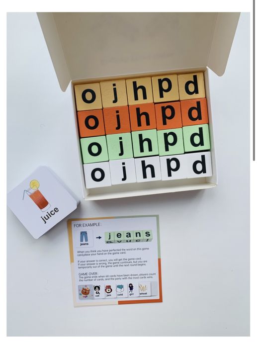 Продам кубики с английскими буквами