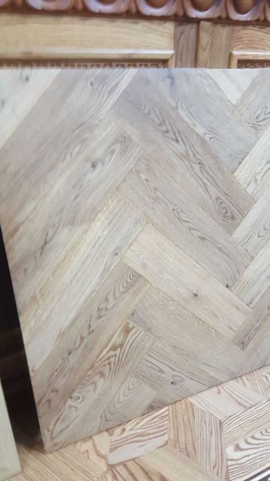Инженерная доска из Дуба и Ясеня любой размер сухой лес  куб 270 длина