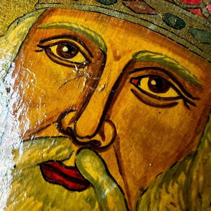 Icoana pictată manual cu Sfântul Ierarh Nicolae