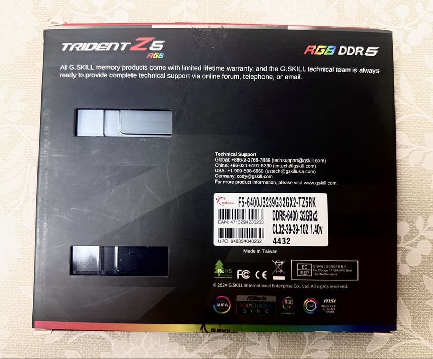 G.Skill Trident Z5 RGB DDR5 64GB (2x32) 6400 [BOX]