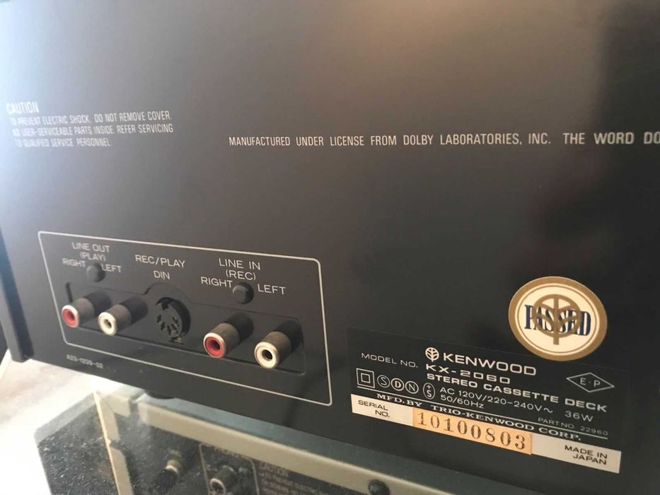 Kenwood KX-2060,3 Head Cassette Deck,TOTL 1980,Service efectuat-Top