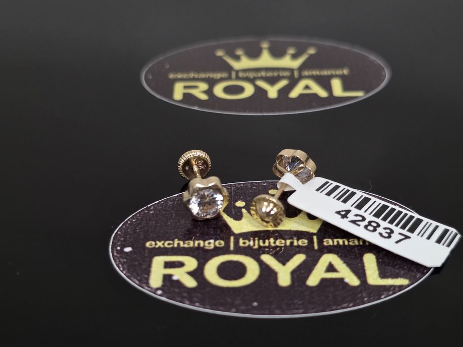 Bijuteria Royal: Cercei aur 14k/0.69 gr