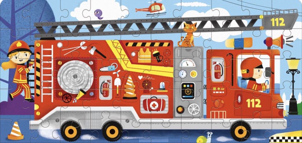 Joc educativ - Puzzle Mimorello - Pompierii