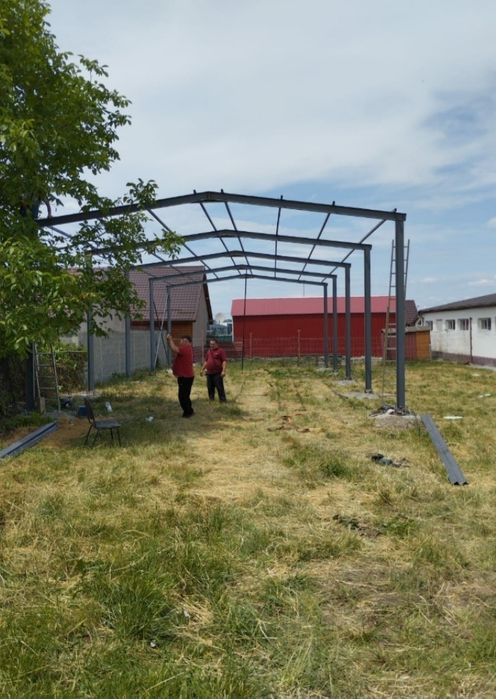 Vand structura metalica 10x30 din profile cu țeava pe acoperi la 6000e