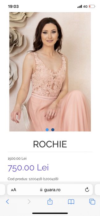 Rochie ocazie Guara masura 38