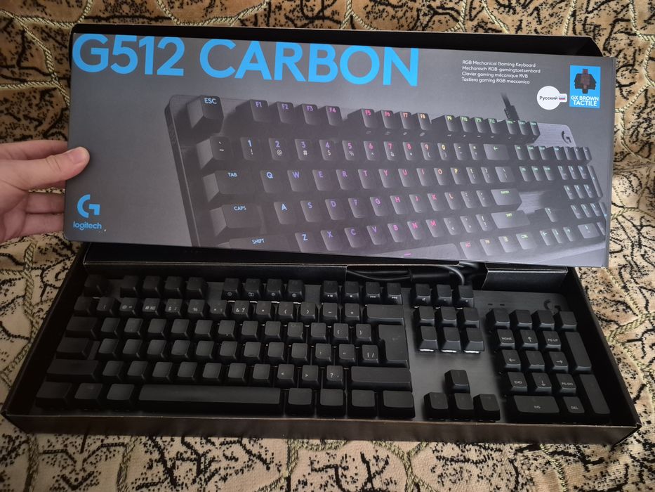 Клавиатура игровая Logitech G512 Carbon Brown switch