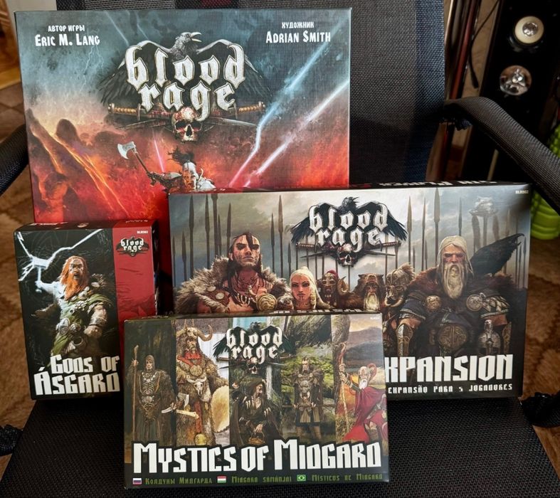 Настольная игра «Кровь и ярость» с дополнениями