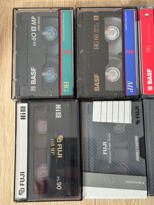 Lot de 10 casete video 8 mm