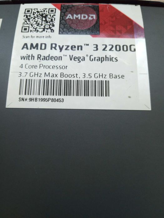 Procesor AMD RYZEN 3 2200G