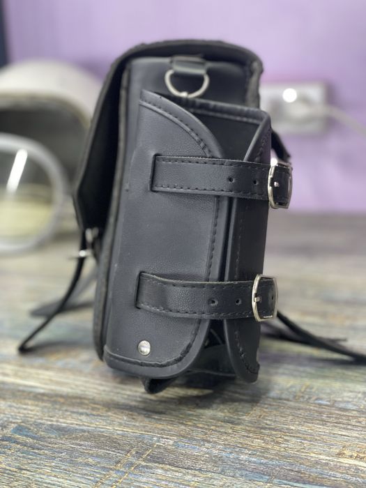 кофр для мотоцикла кожанный DS AWE