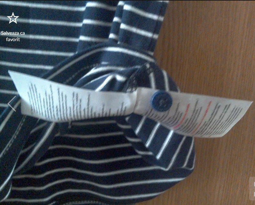 Tricou marinăresc, nou cu etichetă din bumbac pentru fete/băieţi