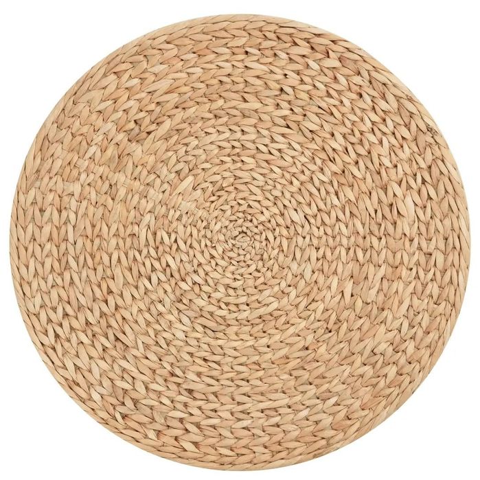 Табуретка за съхранение HOMCOM с капак, кръгла табуретка за крака