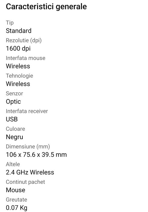 Mouse ASUS WT465 Wireless