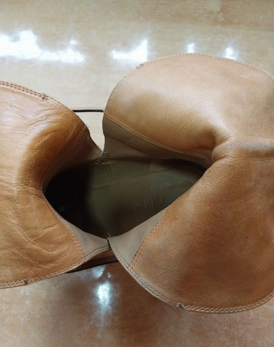 Женские кожаные сапожки