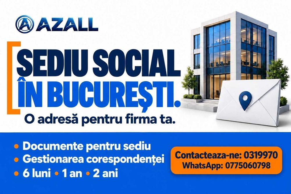 Infiintare si modificari SRL/PFA/ONG | Contabilitate completa | Gazduire Sediu Social | ONRC