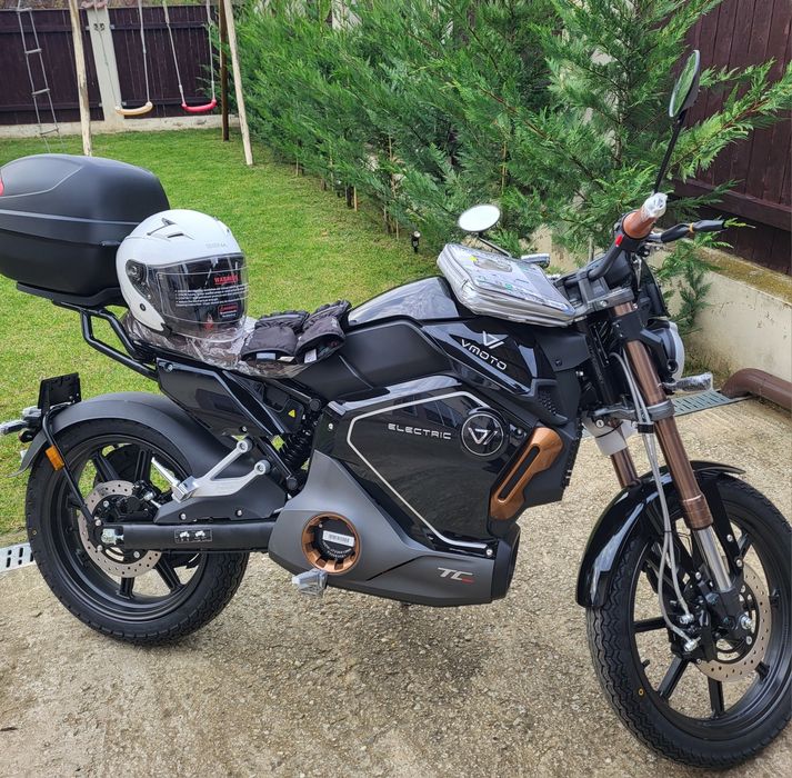 Motocicleta electrica Super Soco TC Max 2026 – NOUA, 1 km, ≈125cc, doar cu carnet Cat. B