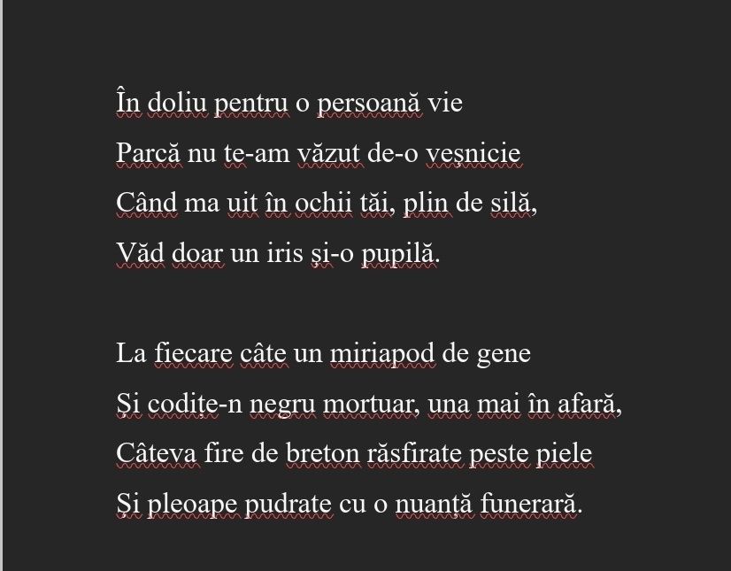 Scriu poezii la comanda