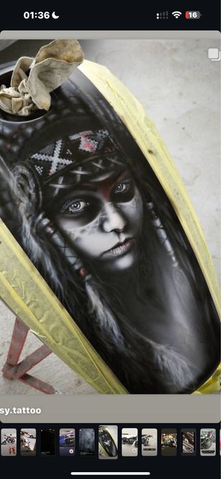 Аэрография мотоцикла