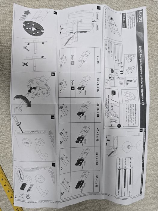 Cilindru yala Salto pentru incuietoare Smart