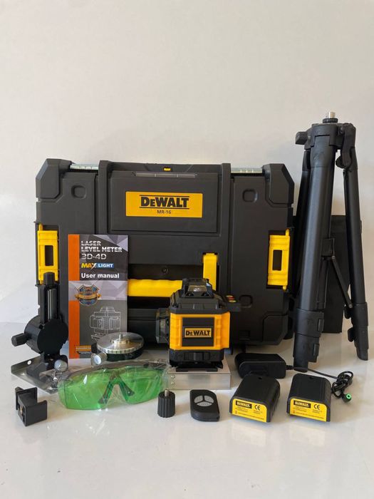 Лазерный уровень Dewalt Makita Bosch 4D 360° 16 линии