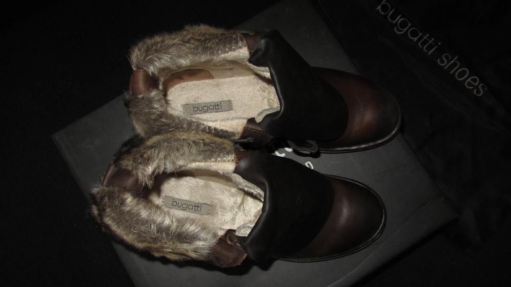 НОВИ ботуши Bugatti внос от Германия естествена кожа, МНОГО НАМАЛЕНИ