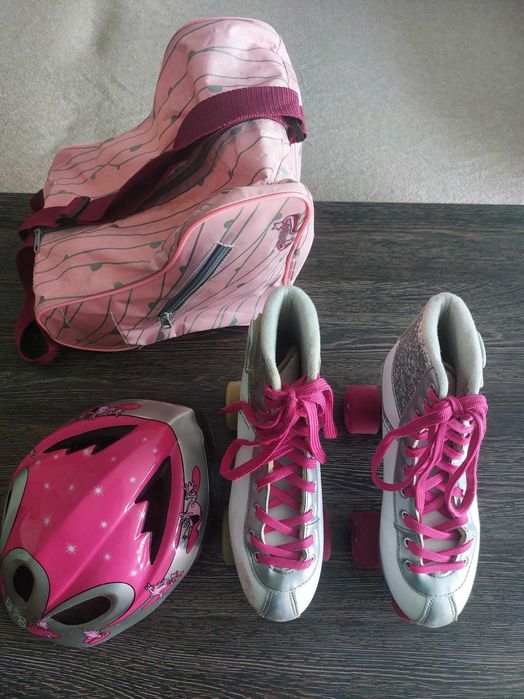Ролкови кънки N 36-37 с чанта и каска