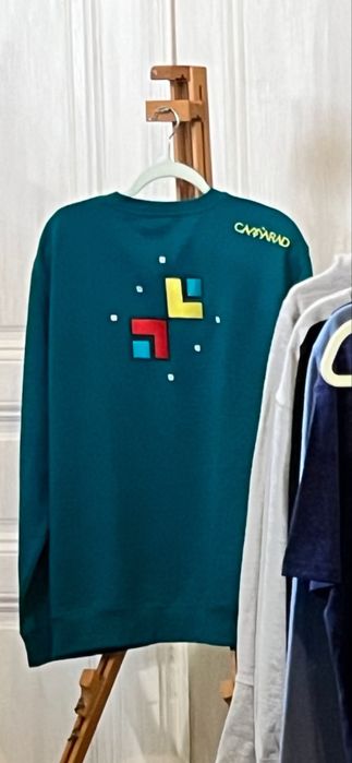 CAMARAD Trandafirul – Crewneck brodat | Emerald