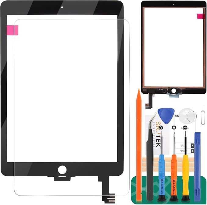 SRJTEK  Комплект за смяна на сензорен екран  за iPad Air 2