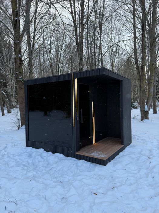 Луксозна Уникална Сауна с панорама и душ 230/300 размери