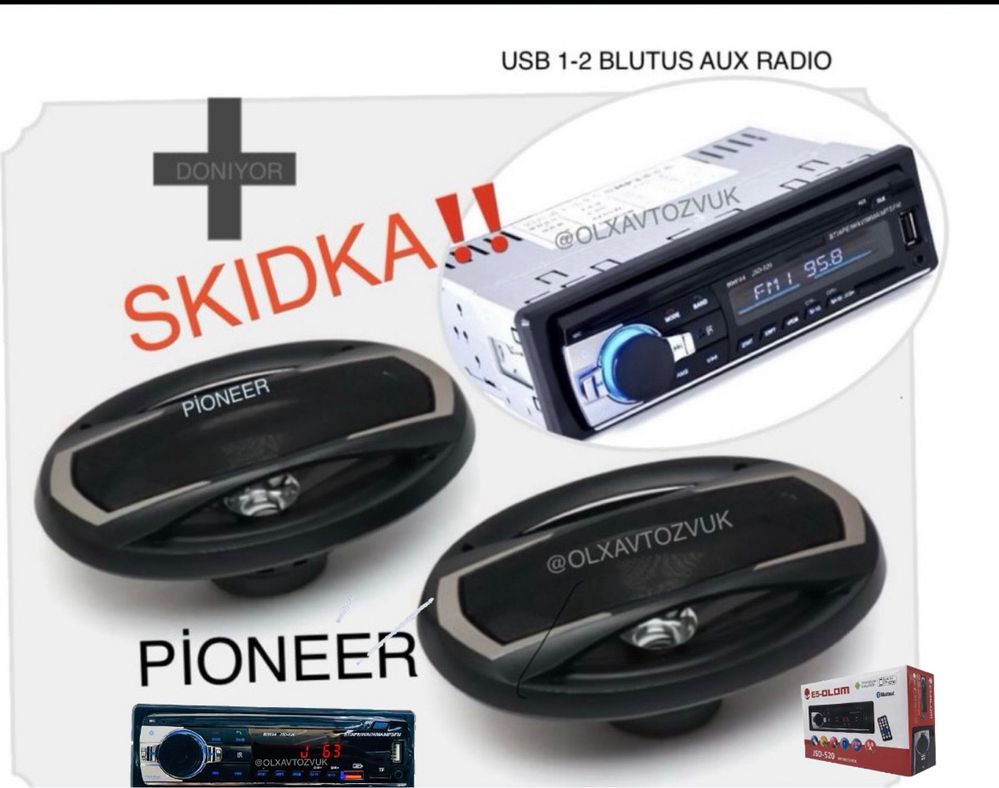 pioneer kalonka - Магнитолы - OLX.uz