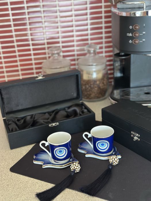 Порцеланови чаши за кафе ръчна изработка