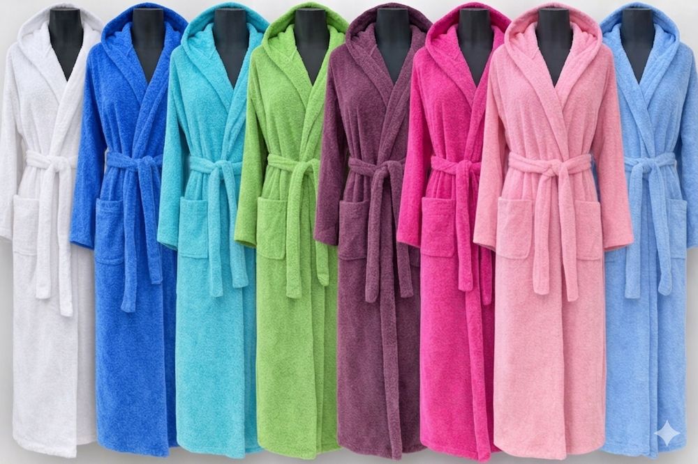 Халати за баня от М до 6ХЛ