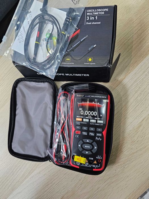 Двуканален цифров осцилоскоп мултицет и генератор на сигнали 2х50MHz