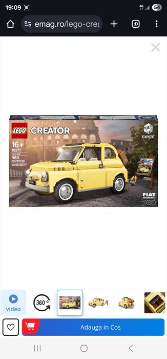 Lego creator fiat 500