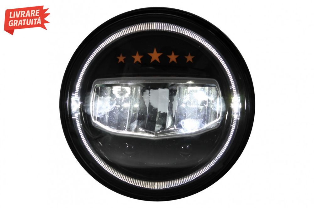 Faruri Full LED CREE Dublu Proiector Jeep Wrangler JK TJ LJ JL (1997-2