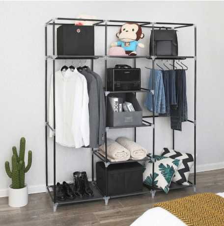 Sifonier textil dublu dimensiuni 135x45x175cm