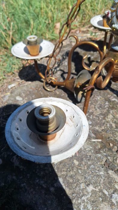 Полилей класика - мед с керамика, ръчно рисуван