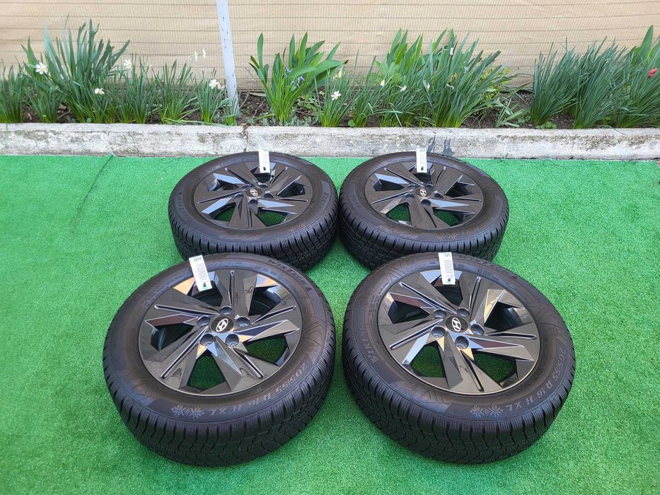jante originale HYUNDAI 5x114,3 R16 + senzori 205/55/16 NOI 9 mm