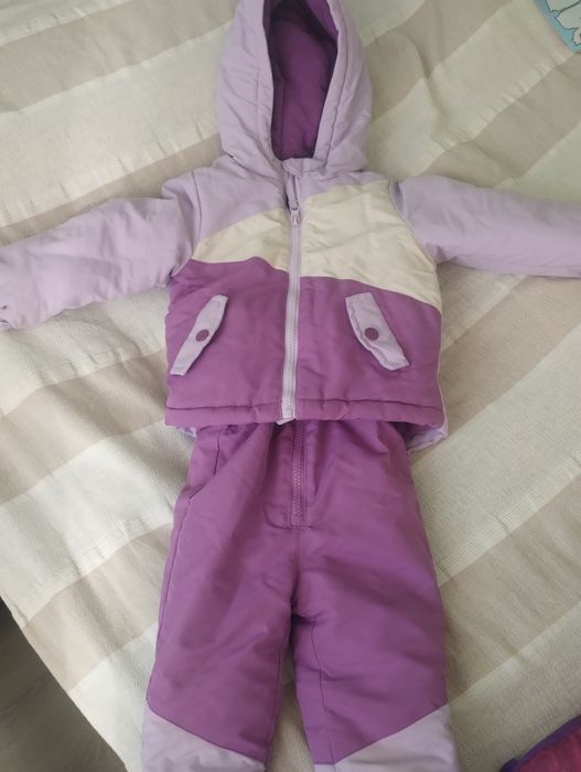 Ски гащеризон с яке, комплект зимна грейка 80см