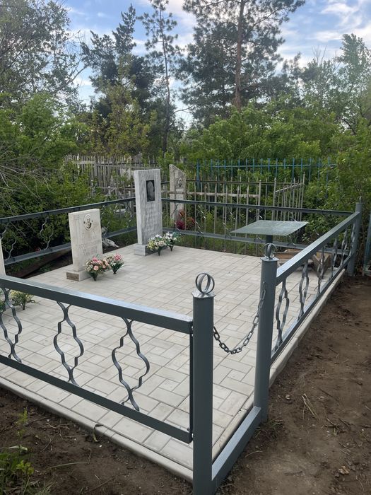 Покраска оградок