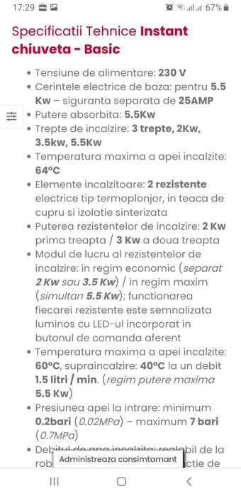 Instant NOU apa calda pt chiuveta bucatarie